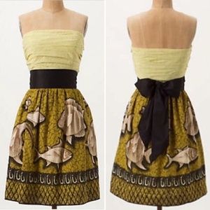 Anthro Vanessa Virginia Baxter Bay (Fish) Dress